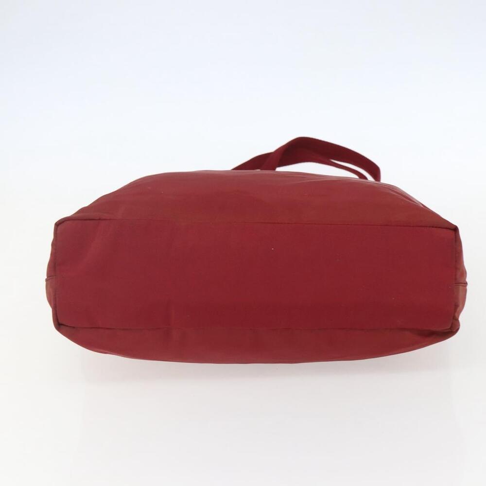 PRADA Tote Bag Nylon Red Silver Auth 156926 - Picture 5 of 16
